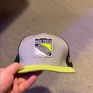 Used new era NY Rangers Flat Brim SnapBack